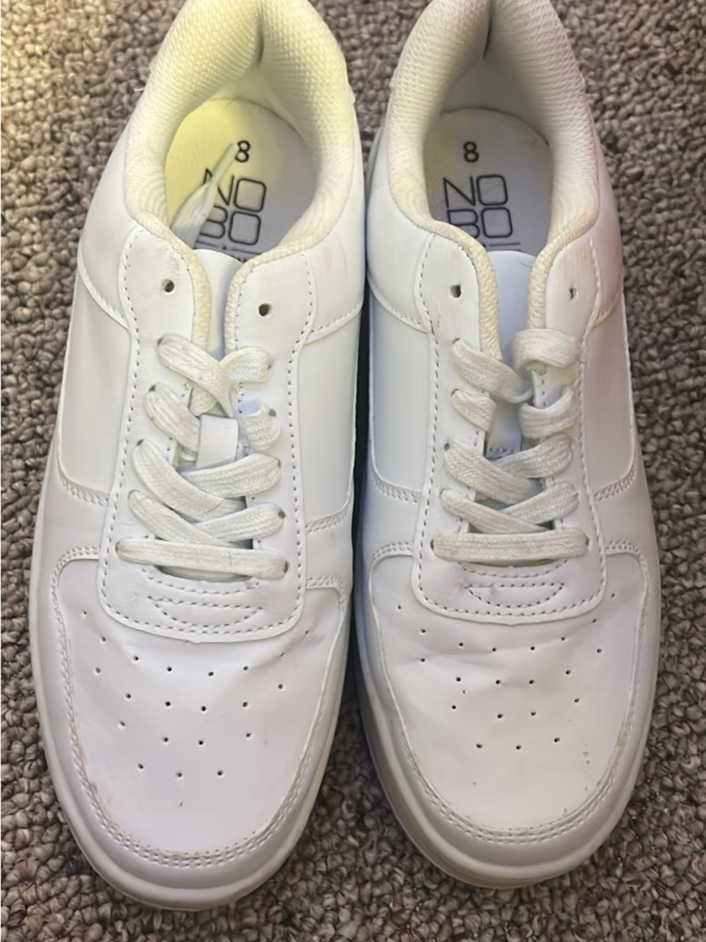 No Boundaries White Women’s Casual Sneakers